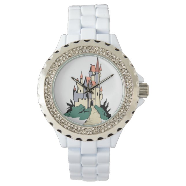 Fairy Tale Wedding Princess Castle Watch Horloge (Voorkant)