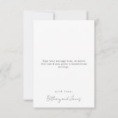 Fairy Tale Wildflower Wedding Bedankkaart (Achterkant)