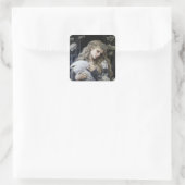 Fairy Tale Woman Vierkante Sticker (Tas)