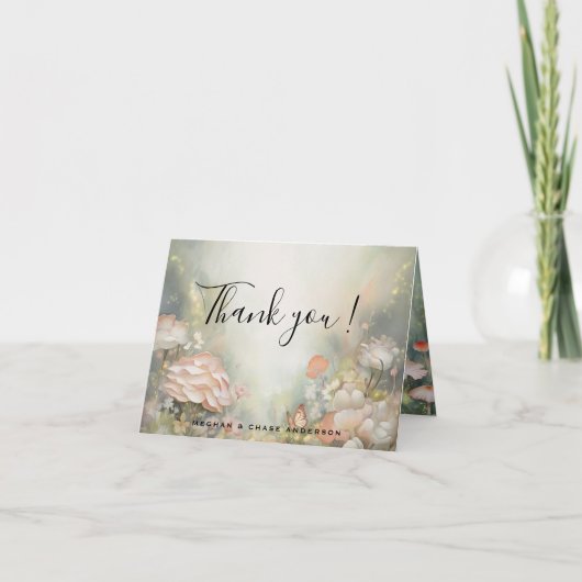 Fairy Tale Woodland Fairycore Romance Bedankkaart (Voorkant)