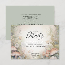 Fairy Tale Woodland Fairycore Romance Informatiekaartje