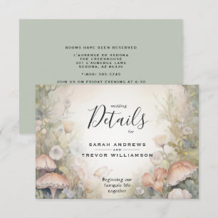 Fairy Tale Woodland Fairycore Romance Informatiekaartje