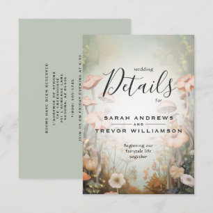 Fairy Tale Woodland Fairycore Romance Informatiekaartje