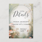 Fairy Tale Woodland Fairycore Romance Informatiekaartje (Voorkant)