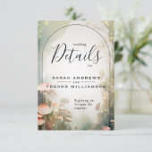 Fairy Tale Woodland Fairycore Romance Informatiekaartje (Staand voorkant)