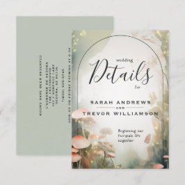 Fairy Tale Woodland Fairycore Romance Informatiekaartje