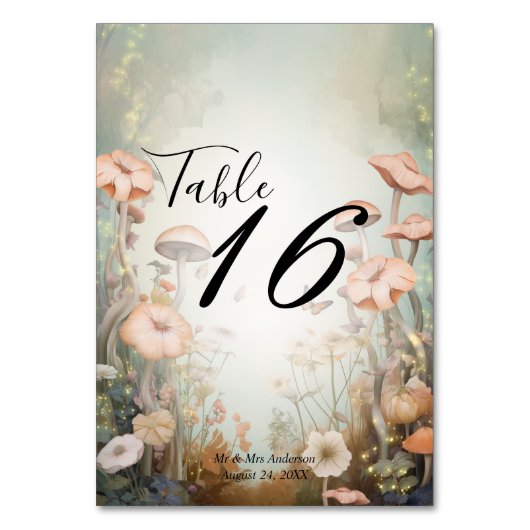 Fairy Tale Woodland Fairycore Romance Kaart (Achterkant)