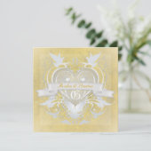 Fairy Tale Yellow Invitation Kaart (Staand voorkant)
