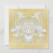 Fairy Tale Yellow Invitation Kaart (Voorkant)