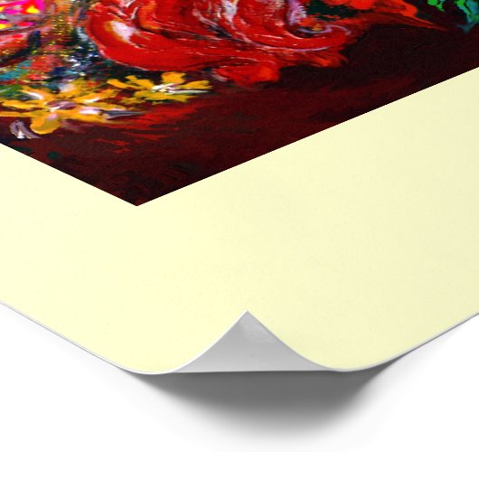 FAIRY TALEN geel roze rood wit Poster (Hoek)