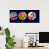 FAIRY TALEN kolossaal, geel roze rood Poster (Thuiskantoor)