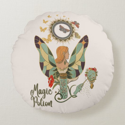 Fairy Tales & Magic Moments Rond Kussen (Voorkant)