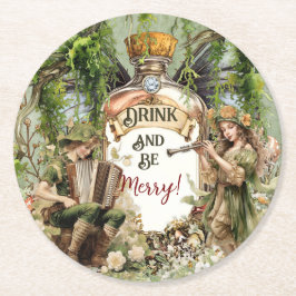 Fairy Tavern Onderzetter | Drink en wees vrolijk |