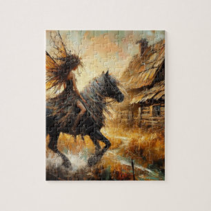 Fairy te paard legpuzzel
