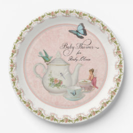  Fairy Tea Party Baby shower Decor Papieren Bordje