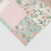 Fairy Tea Party Bloemen Roze Rozen Baby kwekerij Tissuepapier (Detail)