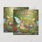 Fairy Tea Party Kaart (Voorkant / Achterkant)