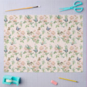 Fairy Tea Party Roze Bloemenvlinder Baby kwekerij Tissuepapier (Craft)