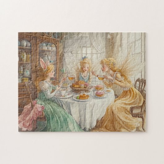 Fairy Tea Party Spring Enchanted Sweets Magic Legpuzzel (Horizontaal)