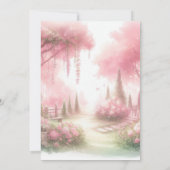 Fairy tea party tafelblad Teken Kaart (Achterkant)