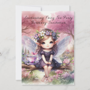 Fairy tea party tafelblad Teken Kaart