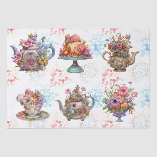 Fairy Tea Party Tissuepapier (Voorkant)