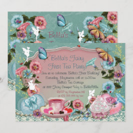 Fairy Tea Party Uitnodigingen Verjaardag