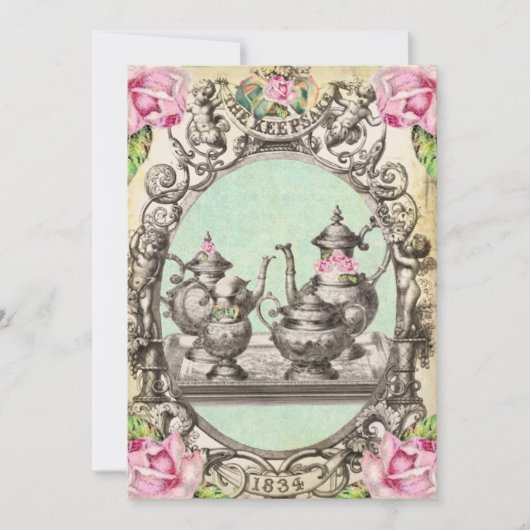 *FaiRy TeA PaRTy Wenskaart iNViTaTioNs* Kaart (Voorkant)