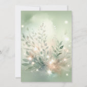 Fairy Tea Wild Paddenstoelen Bos Baby Meisje Douch Kaart (Achterkant)