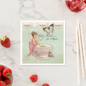 Fairy Teacup Tea Party Baby shower Decor Servetten (Insitu)