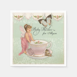  Fairy Teacup Tea Party Baby shower Decor Servetten