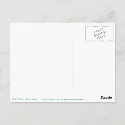 Fairy Terns Briefkaart (Achterkant)