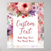 Fairy Thema Tuin Verjaardagsfeestje Aangepaste tek Poster (Voorkant)