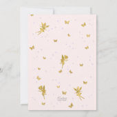 Fairy themed, Girl 2e verjaardag Uitnodiging (Achterkant)