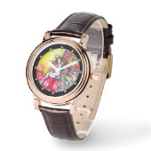 FAIRY TITANIA ZITTING OP EEN RODE STROOM HORLOGE (Hoek)