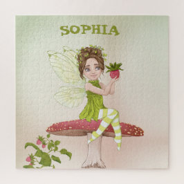 Fairy Toadstool Dark Hair Cute Personal Legpuzzel