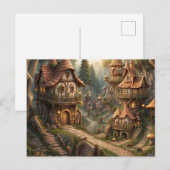 Fairy Town briefkaart (Voorkant / Achterkant)