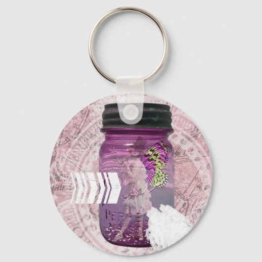 Fairy Trapped in a Jar Sleutelhanger (Voorkant)