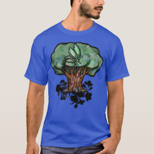 Fairy Tree Art green natuur houdt van feiries drui T-shirt