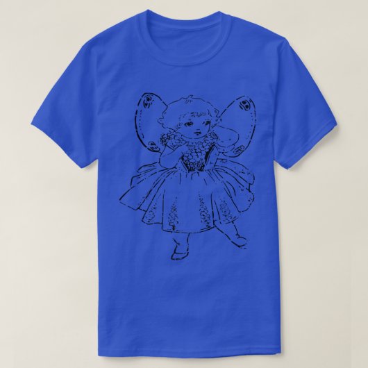 Fairy Trendy Distress T-shirt (Design voorkant)