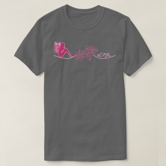 Fairy Tribal Artwork Thibiscus en feiries T-shirt (Design voorkant)