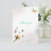 Fairy tuin dank je kaart (Staand voorkant)