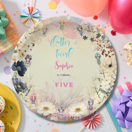 Fairy tuin fantasie bloemen kinderen verjaardag papieren bordje