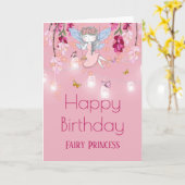 Fairy tuin meisje schommel metselaar pot lichten r kaart (Gele Bloem)