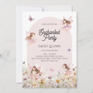 Fairy Tuin Thema Meisjes Verjaardag Kaart