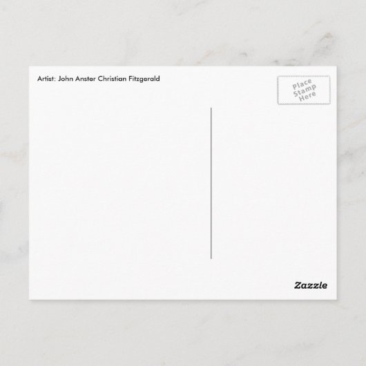 Fairy Twilight van John Anster Fitzgerald Briefkaart (Achterkant)