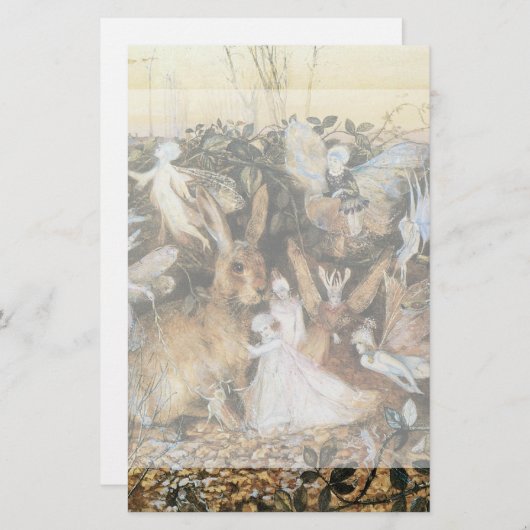 Fairy Twilight van John Anster Fitzgerald Briefpapier (Voorkant / Achterkant)