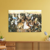 Fairy Twilight van John Anster Fitzgerald Canvas Afdruk (Insitu (Woonkamer))