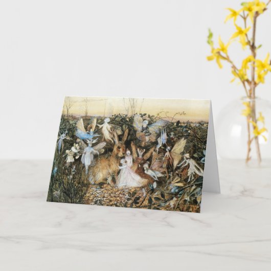 Fairy Twilight van John Anster Fitzgerald Kaart (Gele Bloem)
