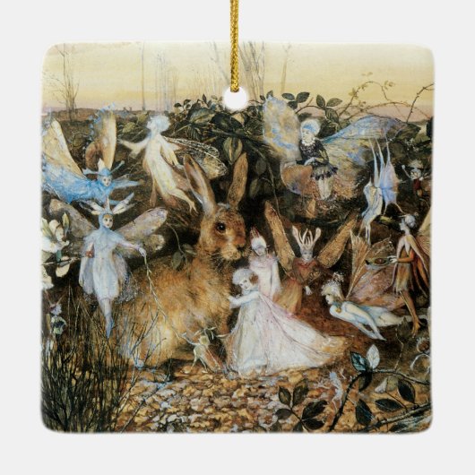 Fairy Twilight van John Anster Fitzgerald Keramisch Ornament (Achterkant)